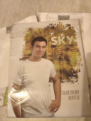 Maglietta SKY Caldo Cotone Uomo M