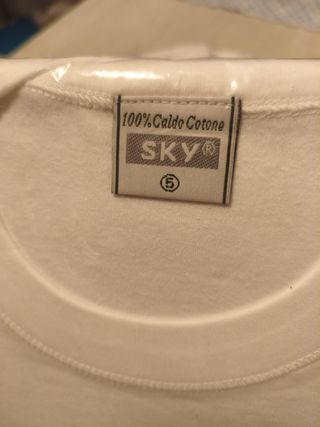 Maglietta SKY Caldo Cotone Uomo M