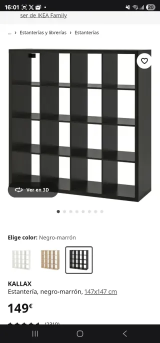 Estantería Kallax 4x4