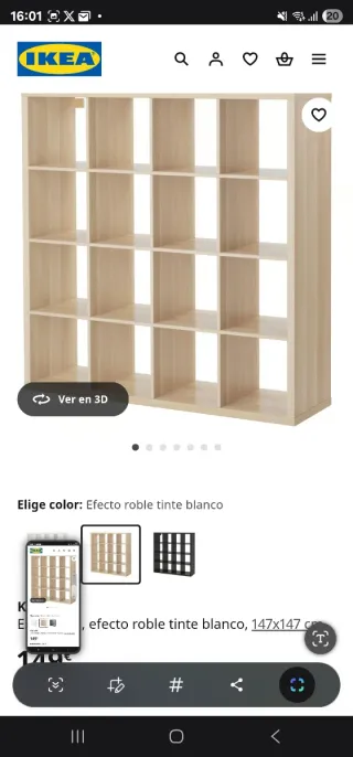 Estantería Kallax 4x4 Marrón