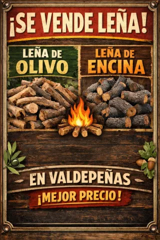 Leña de Olivo y Encina en Valdepeñas