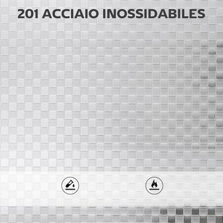 Carrello da Cucina a 3 Livelli con Ripiano Centrale Regolabile e Bordi Elevati, Carrello Cucina Salvaspazio in Acciaio Inox 201 con 4 Ruote e 2 Freni, 60X35X77 Cm, Argento