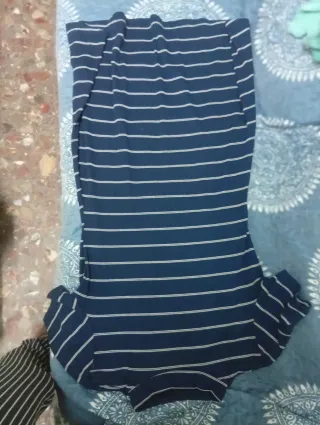Vestido juvenil rayas azul y blanco Talla S