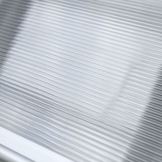 Toldo de Exterior 110X60Cm, Toldo para Exterior en Policarbonato y Aluminio, para Balcón Ventanas y Puertas, Transparente