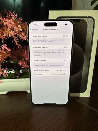 iPhone 15 Pro Max 256GB Blanco Impecable