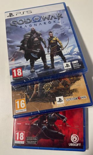 Todo precintado! Pack PS5: 3 Juegos + Cargador