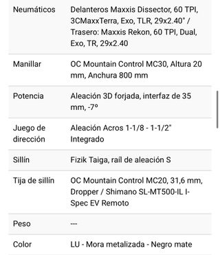 Bicicleta Orbea Occam M30