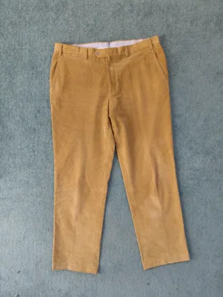 Pantaloni in velluto a coste marroni Taglia 54