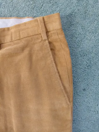 Pantaloni in velluto a coste marroni Taglia 54