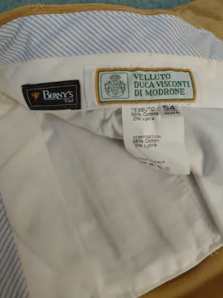 Pantaloni in velluto a coste marroni Taglia 54