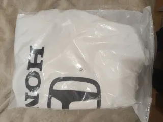 Honda cortavientos Blanco chubasquero