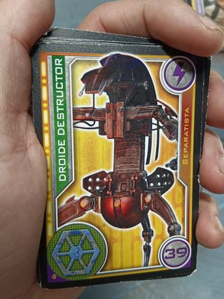 Trading cards, TOPPS , mas de 80 cartas, EL CAMINO DE LOS JEDI, STAR WARS