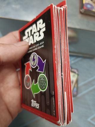 Trading cards, TOPPS , mas de 80 cartas, EL CAMINO DE LOS JEDI, STAR WARS