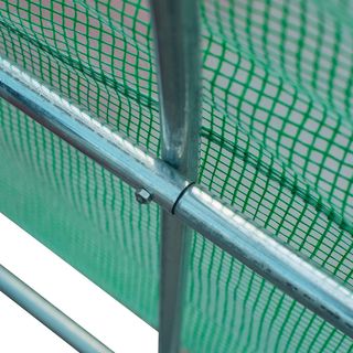 Invernadero de Jardín en Túnel 8X3X2 M Con Puerta Enrollable, Invernadero para Huerto en Cúpula Con 12 Ventanas, Cubierta de PE Y Estructura de Acero, Verde