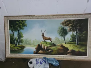 Cuadro Lienzo Ciervo Paisaje