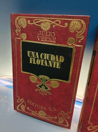 3 tomos, JULIO VERNE, la estrella del sur, una ciudad flotante, los piratas del halifax VOL V. PLAZA & JANES, S.A. EDITORES. 1962