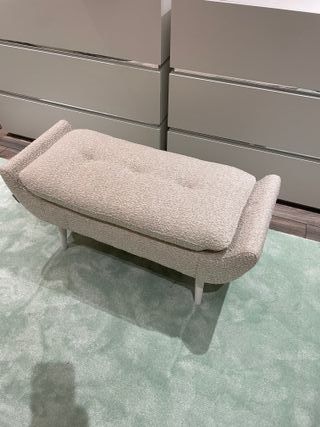 Pouf TRESOR Interdesign Tecido Ascot Pearl