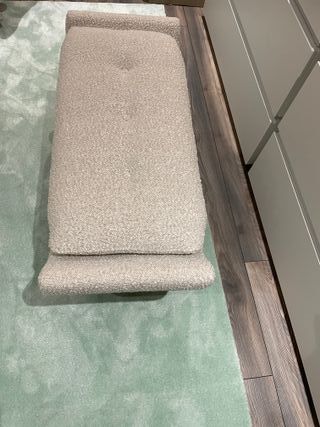 Pouf TRESOR Interdesign Tecido Ascot Pearl