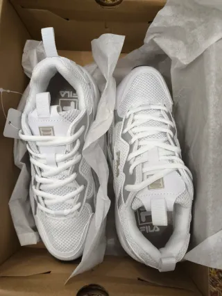 Tenis Fila Blanco/Gris Talla 36