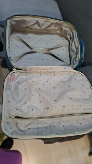 Maleta de cabina con ruedas verde