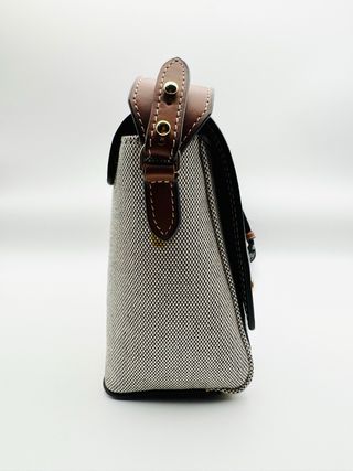 Bolso Burberry Lona Gris y Negro