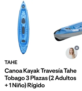 Kayak Tobago Azul y Blanco
