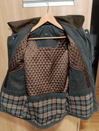 Chaquetón Lacoste Talla M azul grisaceo