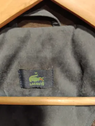 Chaquetón Lacoste Talla M azul grisaceo