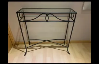 Recibidor de forja con cristal