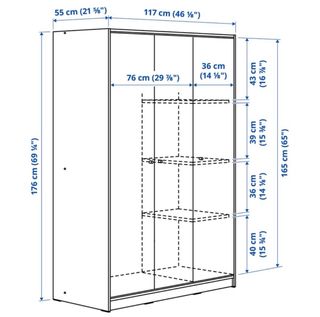 Armario KLEPPSTAD Ikea Blanco