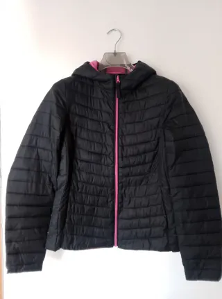 Piumino donna nero e fucsia taglia S