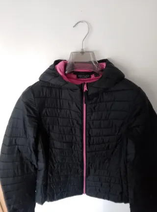 Piumino donna nero e fucsia taglia S