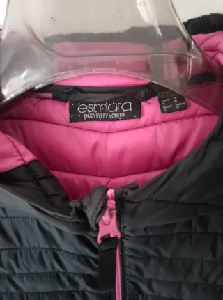 Piumino donna nero e fucsia taglia S