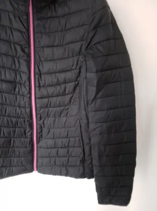 Piumino donna nero e fucsia taglia S