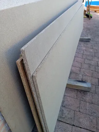 Encimeras, tableros de madera.