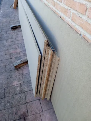 Encimeras, tableros de madera.