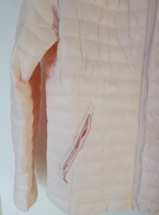 Piumino donna rosa con cappuccio tg L