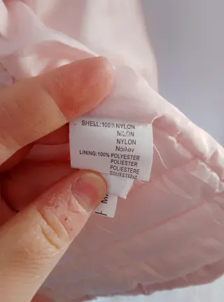 Piumino donna rosa con cappuccio tg L