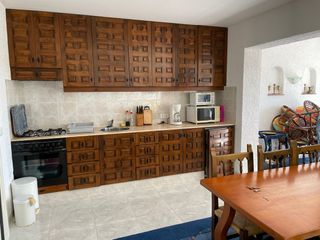 Cocina de madera y metal