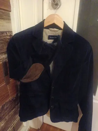 Americana pana azul Massimo Dutti, apenas usada