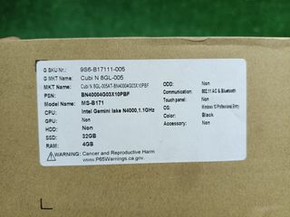 MSI Cubi N Mini PC, Estación del Trabajo