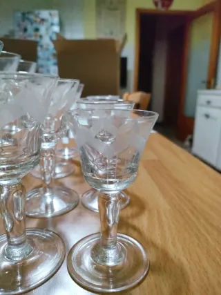 Set Caraffa e Calici Art Déco anni 40