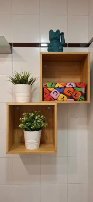 Mueble baño y cajas decoración (30x30x20)