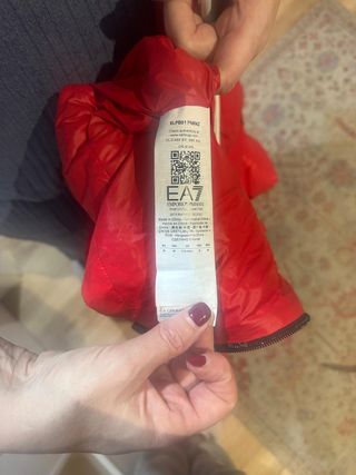 Anorak Emporio Armani Rojo Talla M