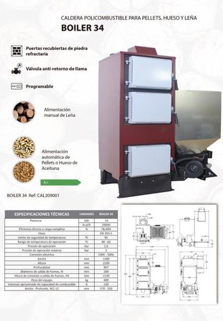 Caldera BOILER 34 policombustible  VAL209001