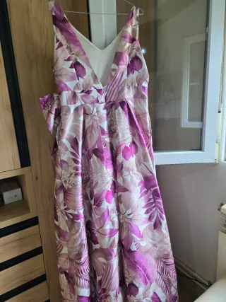 Vestido largo estampado floral