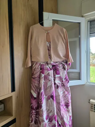 Vestido largo estampado floral