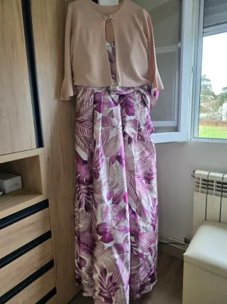 Vestido largo estampado floral