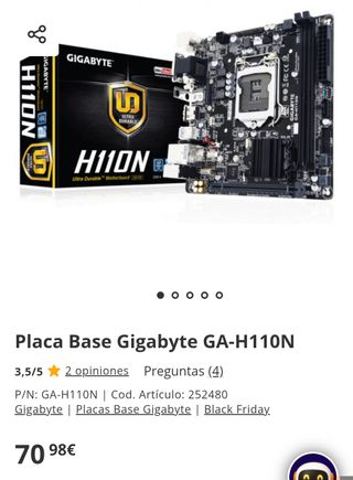Placa Base Gigabyte GA-H110N