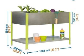 Huerto urbano elevado 85x120x60cm